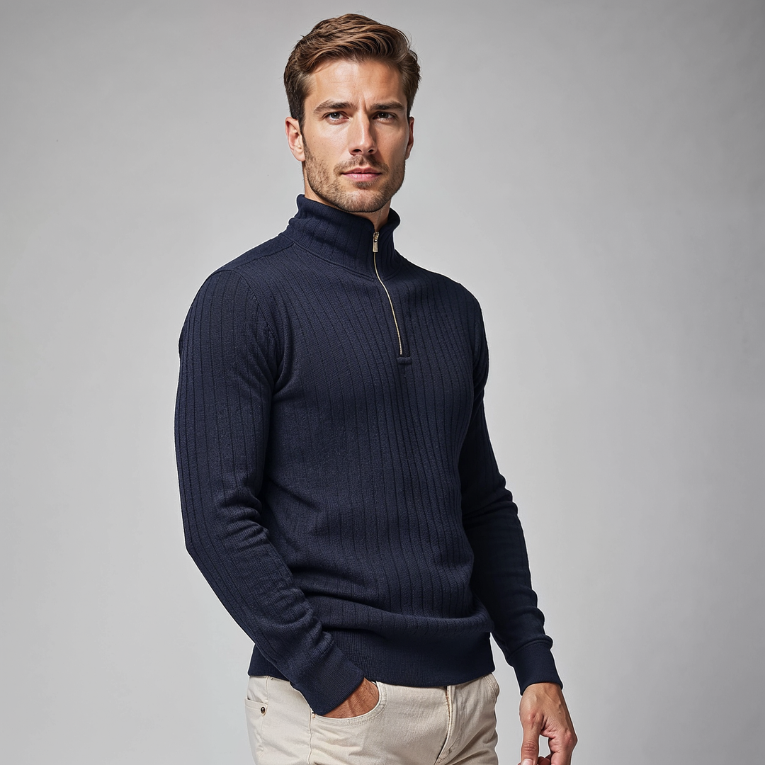 Justin™ | Premium Soft-Touch Half Zip