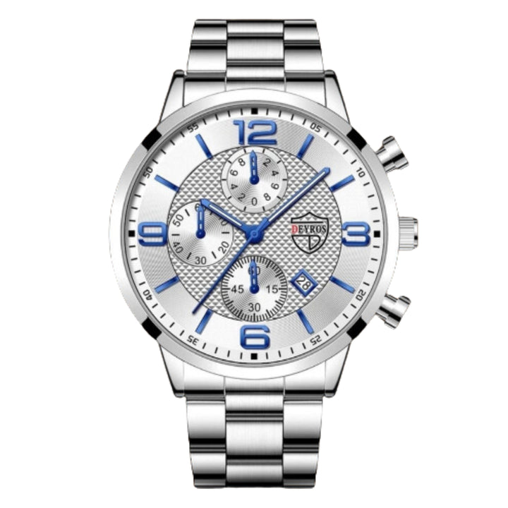 Valoty's Executive Stainless Steel Wrist Watch