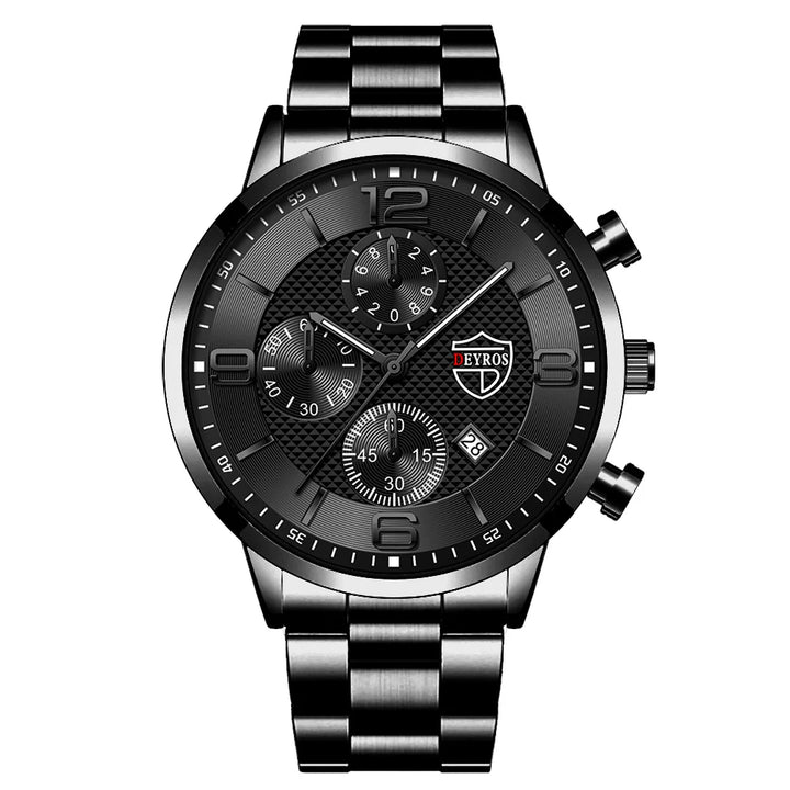 Valoty's Executive Stainless Steel Wrist Watch