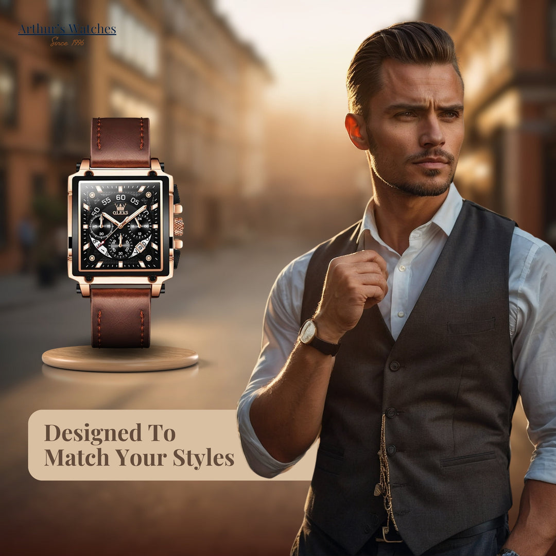 Valoty's Square Dial Wrist Watch