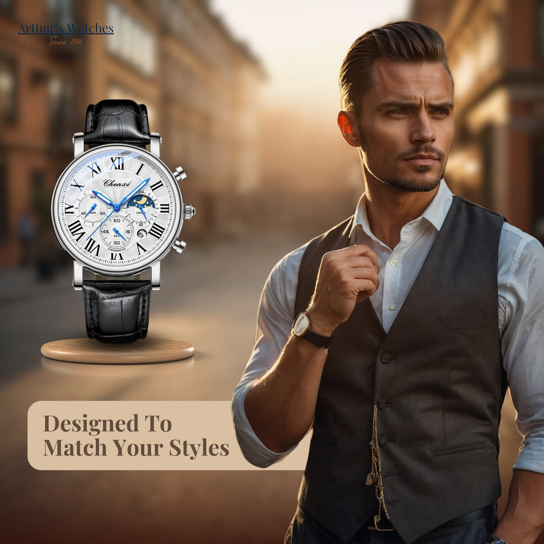 Valoty's Slim Luxury Multifunctional Wrist Watch