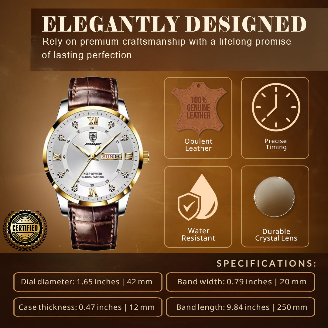 Valoty's Elegant Slim Waterproof Wrist Watch